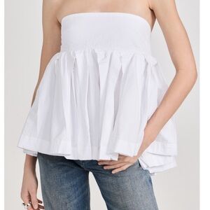 Marques Almeida Strapless Peplum Top